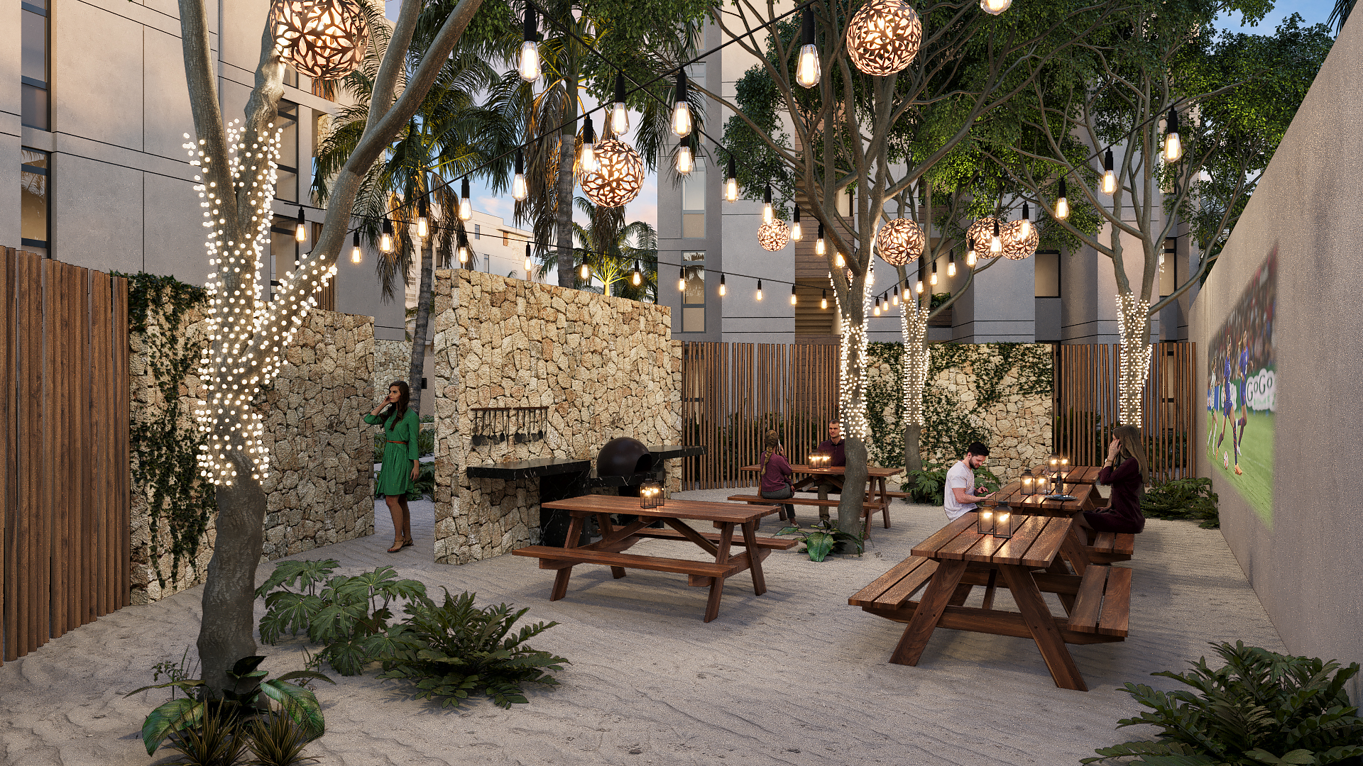 Luxury condo on the beach.