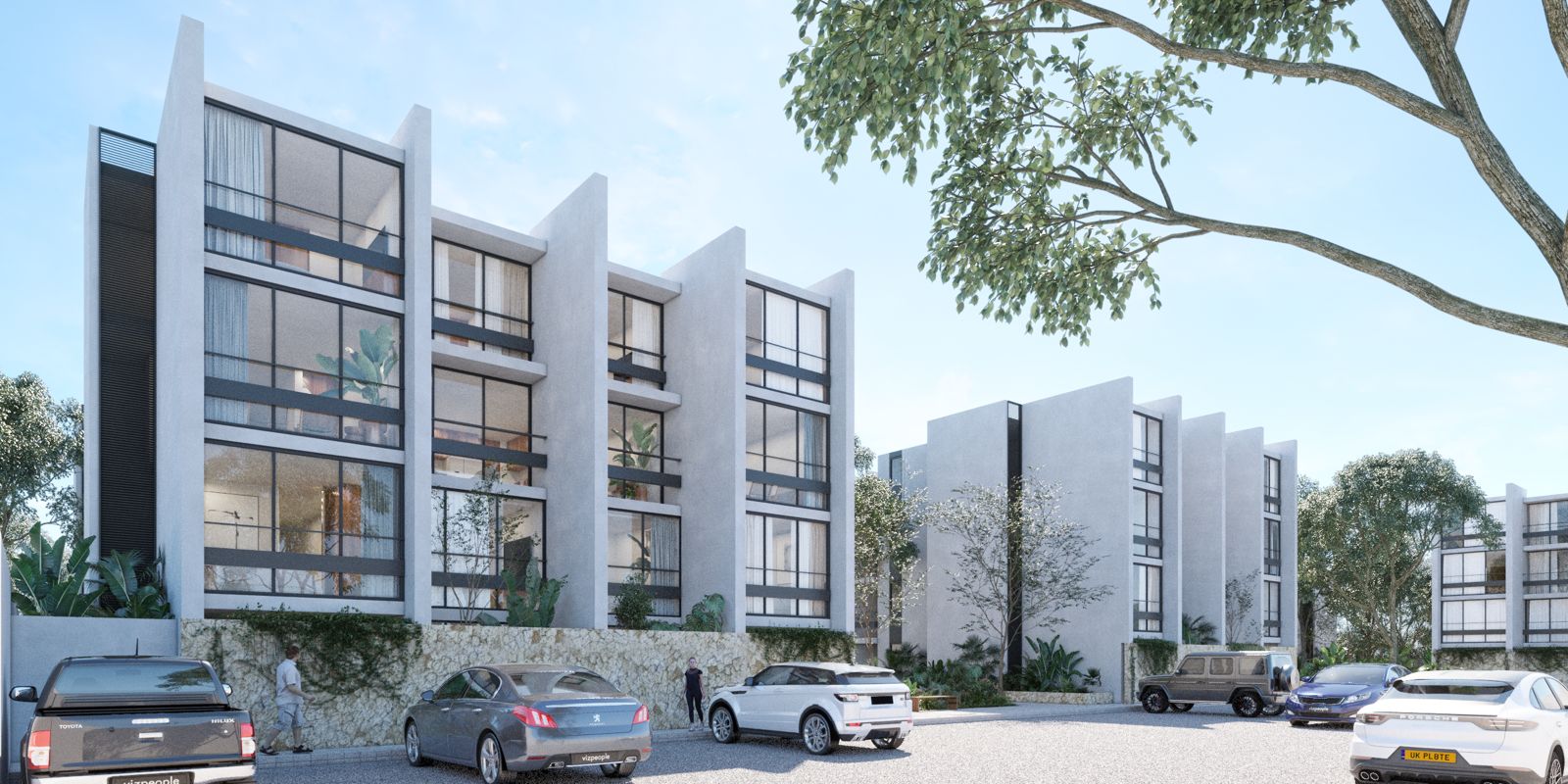 Apartamentos en Dizitya rodeados de Vegetación