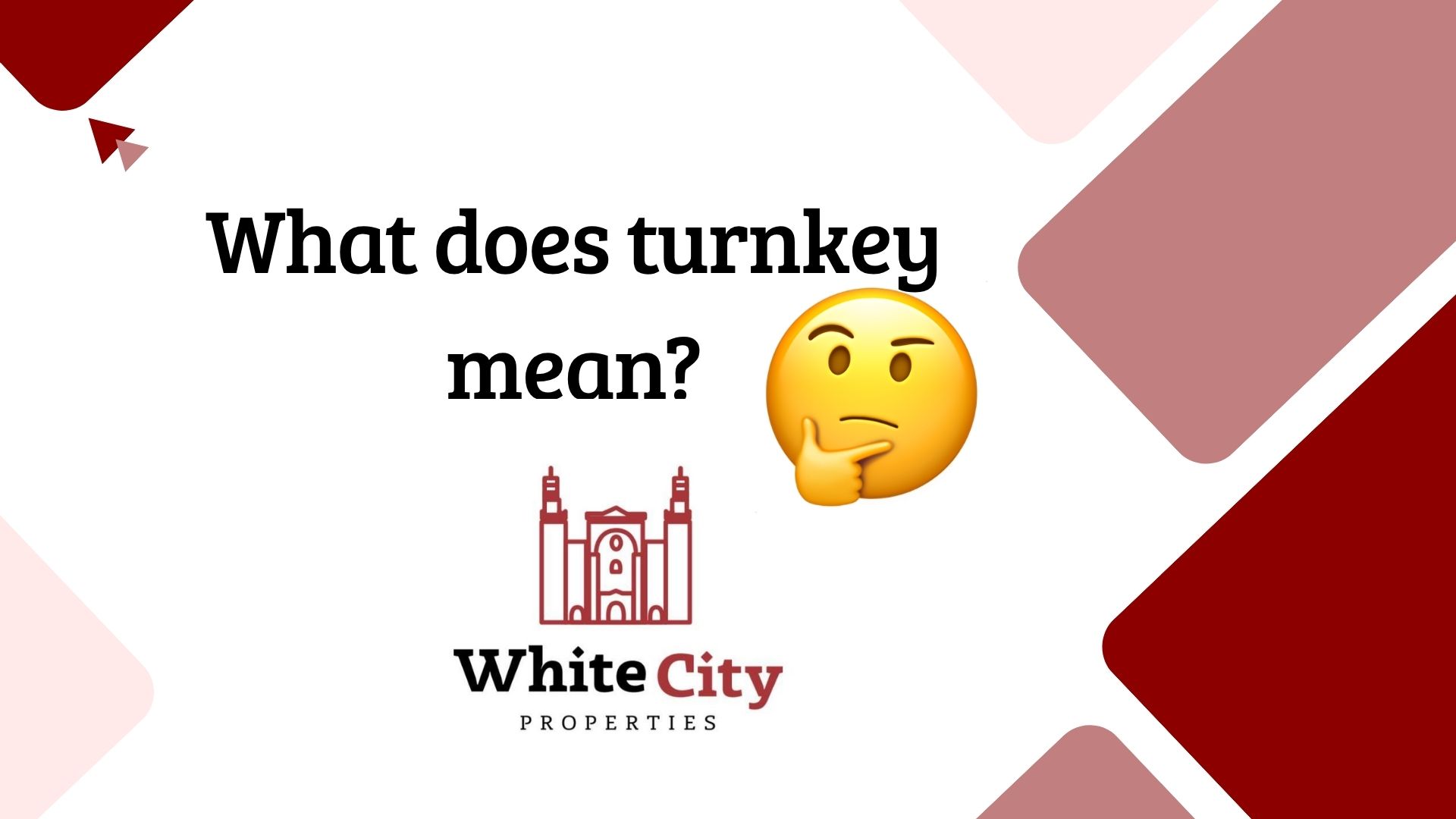 “Turnkey means no painting, no construction, no renovating, just walk in and start living."